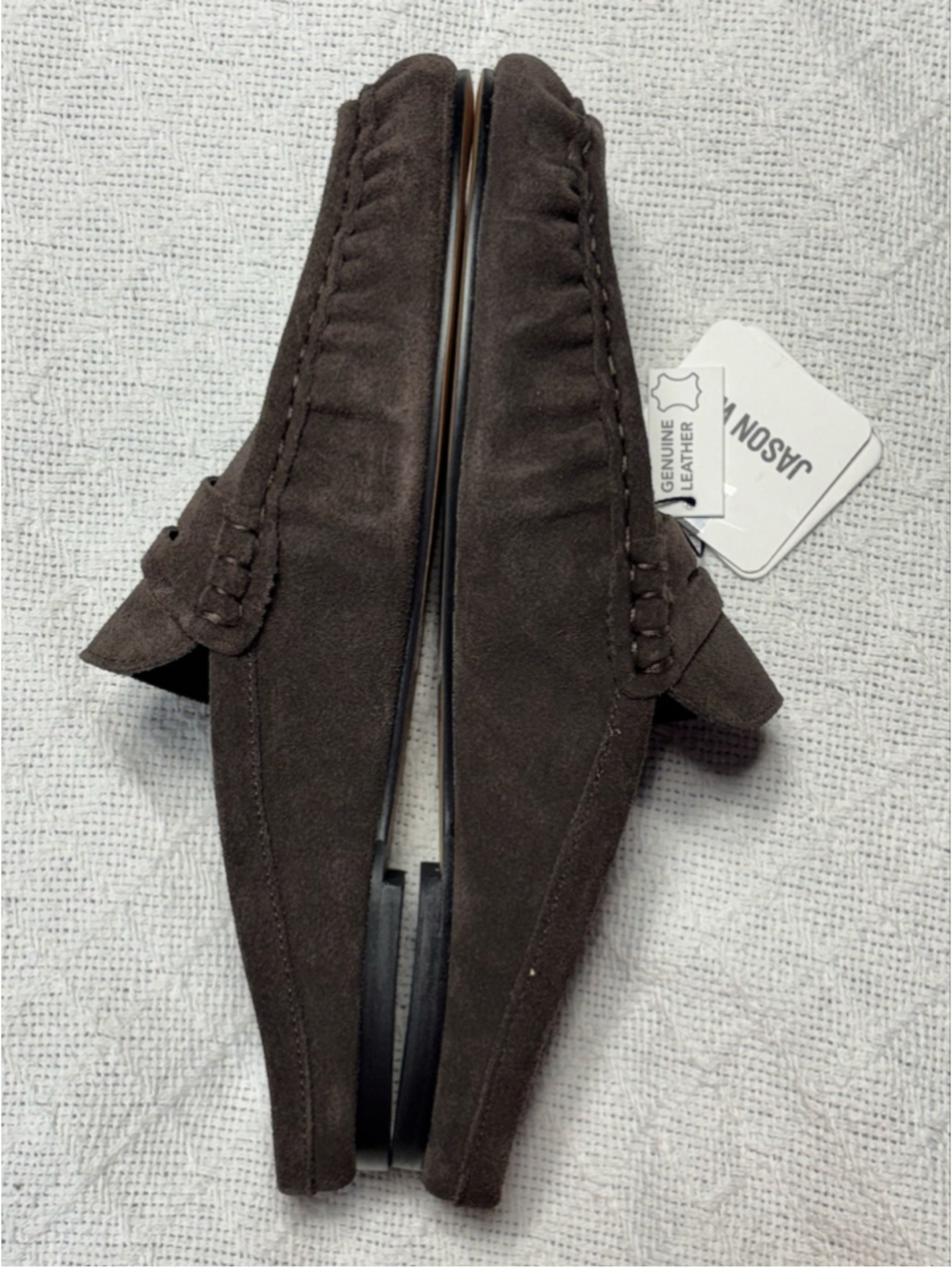 Jason Wu Meeky Suede Penny Loafer Mules Chocolate Kid Suede Flats NWT Size 8.5 - Picture 3 of 9